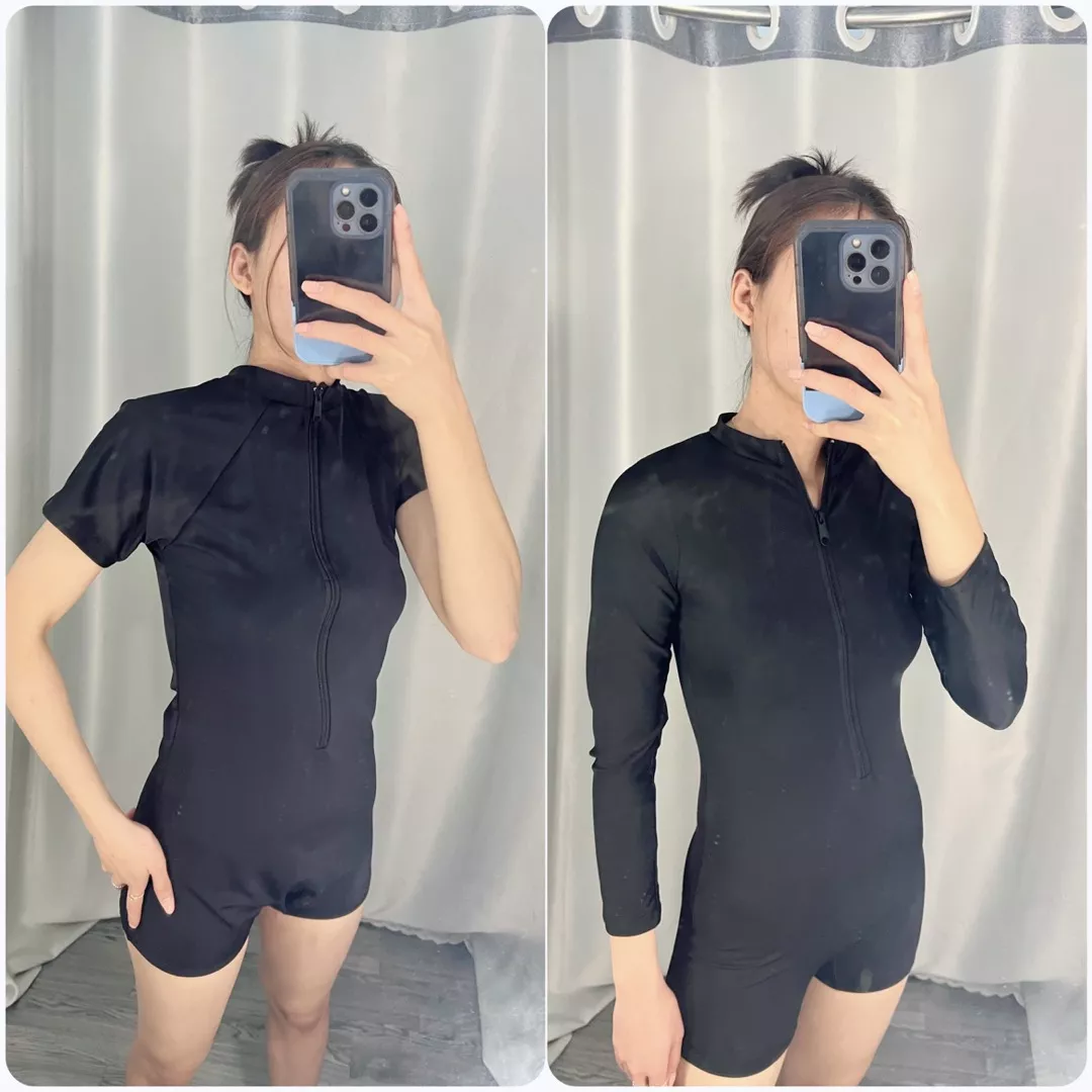 Chất lượng sản phẩm:ổn

Form tay ngắn quá xấu luôn. 1m63 46kg mặc m bị đùn tùm lum. Mút thì ngực thì may đâu dưới eo. V1 mình k bị xệ mà mặc bồ đó vô đúng kiểu v1 đâu dưới bụng á. Chê
Còn tay dài thì quá là đẹp. Mặc lên vừa khít tôn dáng quá tr 
Gói hàng mình nhận đc bị rách to như này. Còn mấy chỗ rách nhỏ nhỏ khác nữa