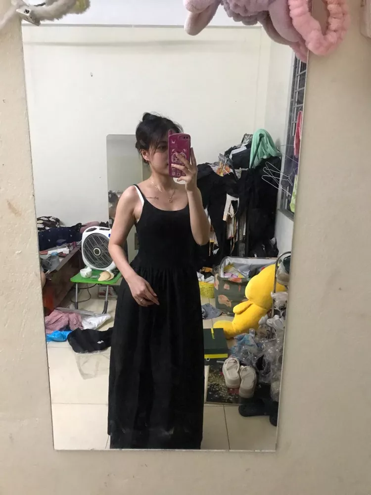 Váy siêu xinh luôn, mê quá trời mê ❤️🥰 đóng gói cẩn thận, shipper thân thiện, mình m55 46kg